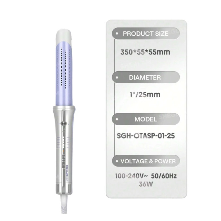 فر کننده و حالت دهنده مو شیگلم مدل Airflow Styler Pro-25mm چرخشی (اصل)